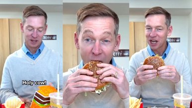 CEO do McDonalds viraliza após vídeo comendo hambúrguer da marca